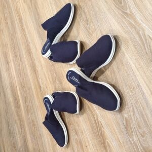 💙Clarks Cloudsteppers Women's Navy Blue & White Slip-On Shoes sizes 7, 10 & 11